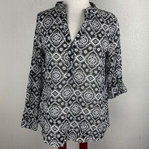 NWT Passports Blouse Top Size M